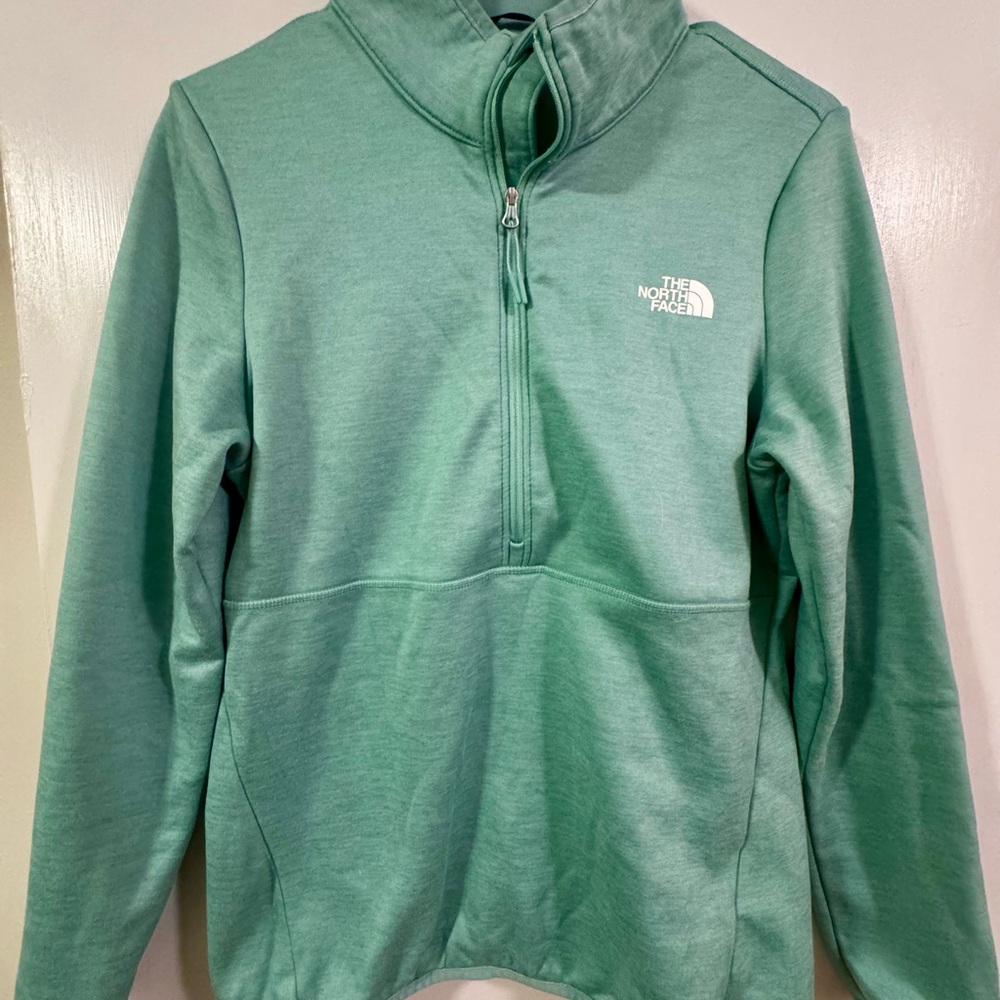 The North Face Mint Green Quarter-Zip Pullover